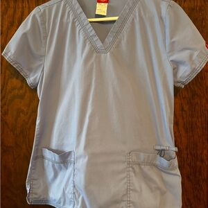 Dickies Light Blue V-Neck Scrub Top & Pants